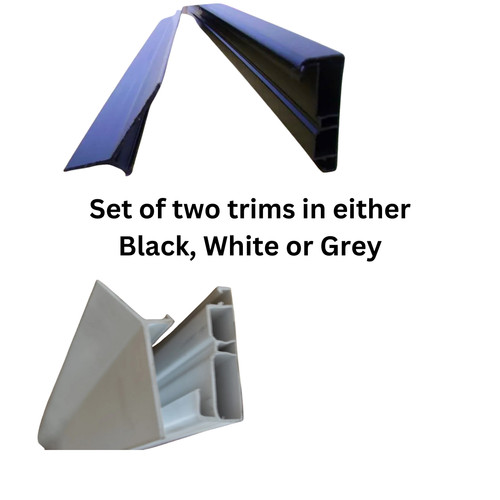 Flat roof gutter drip trim - gutter,