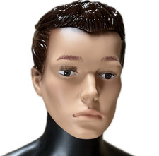 Realistic display male skin