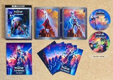 THOR: LOVE AND THUNDER (UK) COLLECTOR'S EDITION 4K + BLU RAY STEELBOOK - (READ)