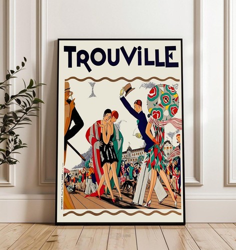 Trouville art deco travel - art,