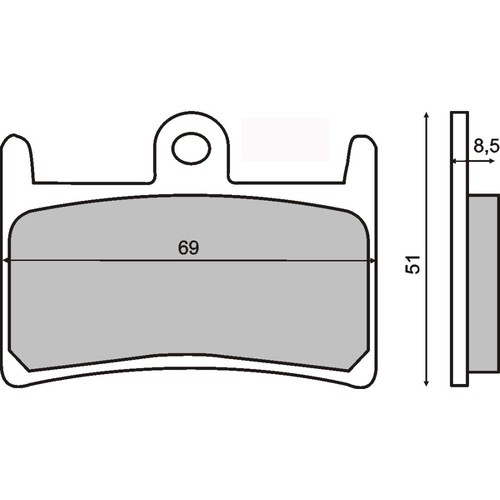 Brake pad set - set, yamaha