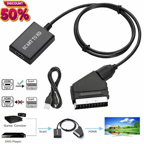 Scart hdmi converter cable - scart,