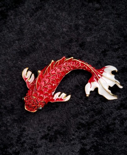 Large red koi carp - large,