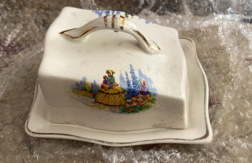 Antique ceramic cheese - antique,