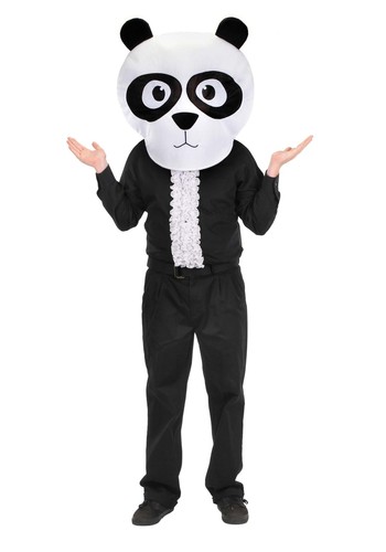 Maskot head panda - head,