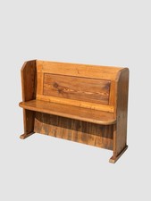Vintage Solid Pine Church Pew