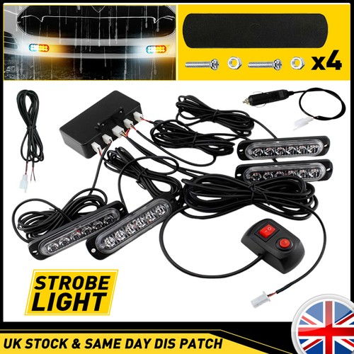 Led amber recovery strobe - 4x,