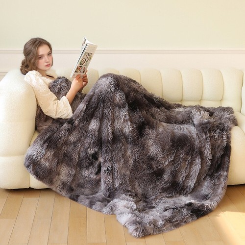 Faux fur fleece - throw, soft