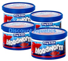 KING BRITISH BLOODWORM 7g FREEZE DRIED WORM FISH TURTLE TERRAPIN AQUARIUM TANK
