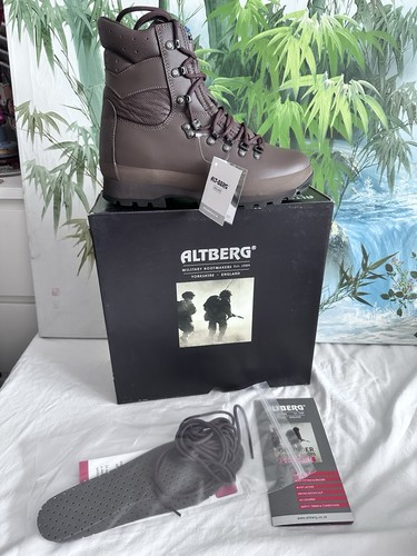 Altberg brown military boots - altberg,
