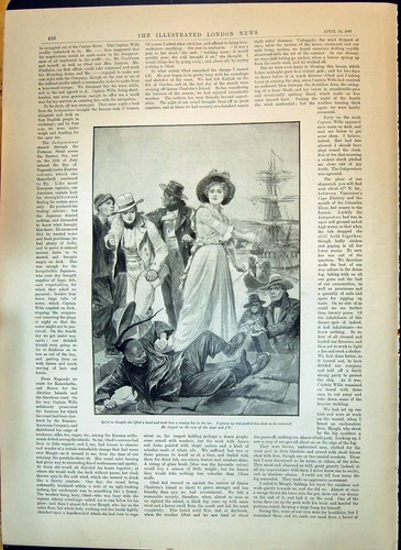 Original old antique print - original,