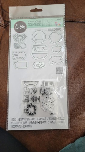 Sizzix thinlits with stamps - thinlits,