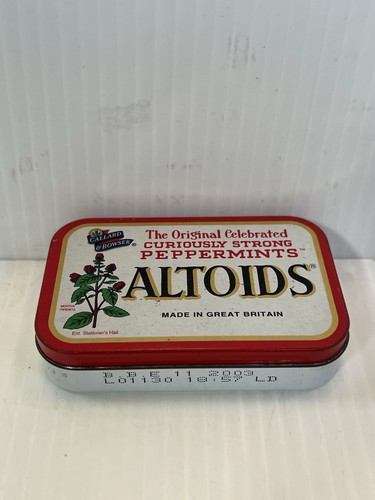 Vintage altoids peppermint tin - altoids,