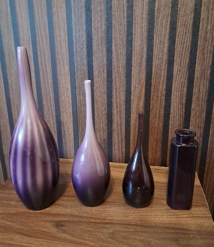 Narrow stem vases - vases, decorative