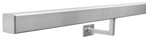 Brushed steel handrail - brushed,
