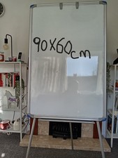 White board magnetic standing ( 90cm length  x 60cm width)