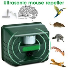 Repeller Bird Ultrasonic Repellent Deterrent Scarer Seagull Crow Cat Rats Pigeon