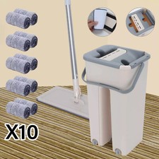 Mop PRO Mop and Bucket Set Multi-Functional Wash & Dry Flat Squeeze 360 + 10 Pad