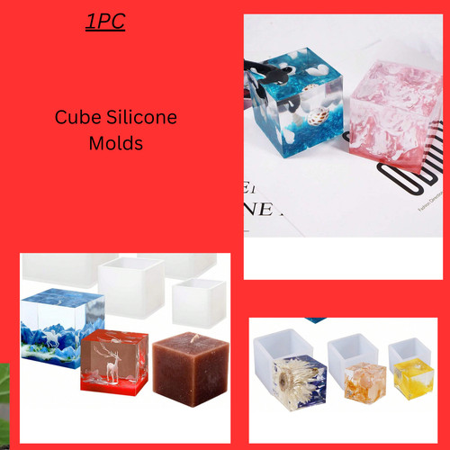 Cube silicone molds for resin - for,