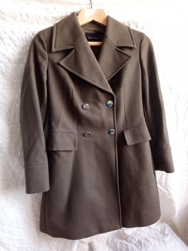Women massimo dutti coat khaki - women,
