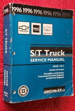 1996 GM S/T TRUCK SERVICE MANUAL GMC OLDSMOBILE BOOK 1 ONE