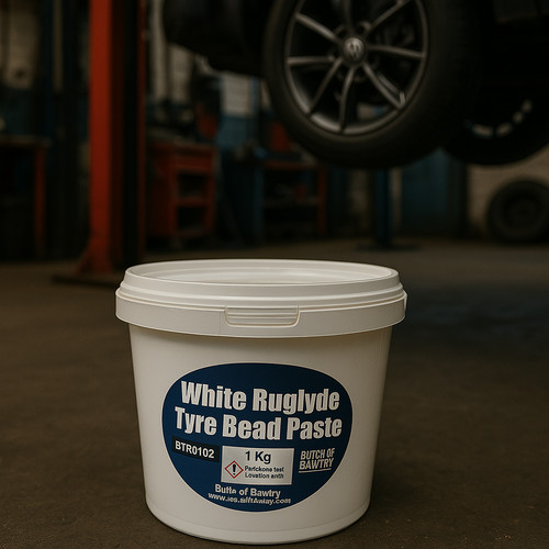 Tyre bead mounting - mounting, paste