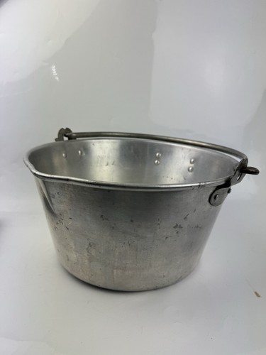 Vintage large aluminium jam - vintage,