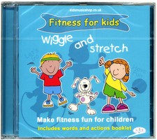 Wiggle & Stretch  CD Kids Activity Fitness + words and actions booklet. NEW