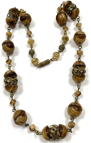 Art deco vintage glass brass - deco,