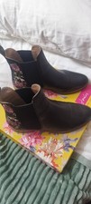 Women's Joules Westbourne Embroidered Chelsea Boots. UK Size 6. Worn Once