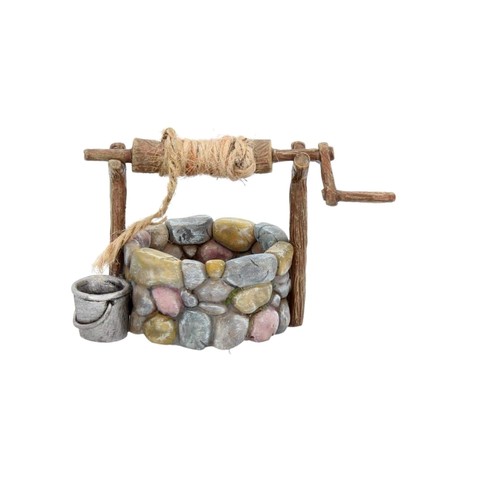 Fairy garden wishing well - garden,