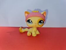 Littlest Pet Shop Authentic #1521 Yellow Orange Siamese Cat Blue Eyes LPS