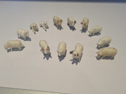 Vintage plastic sheep - plastic,