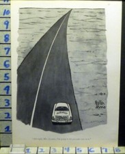 1955 PETER ARNO DRIVE CAR AUTO INSTRUCTOR SATIRE DECOR HUMOR  AD  AO37