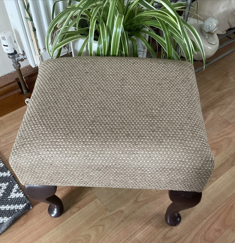 Vintage footstool ottoman - vintage,