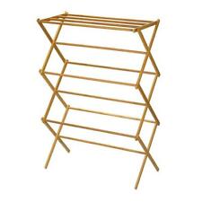 3 TIER CLASSIC BAMBOO WOODEN VINTAGE TRADITIONAL FOLDING CLOTHES AIRER HORSE