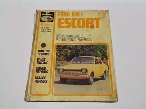 Manual ford escort - no, 81