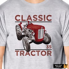 TractorArt -  Classic Massey Ferguson 35 Tractor Original Artwork Design T-Shirt