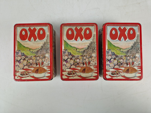 Set vintage oxo tins 1992 - of,