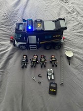 Playmobil 9360 City Action Police SWAT Truck 4 Figures Lights & Sounds