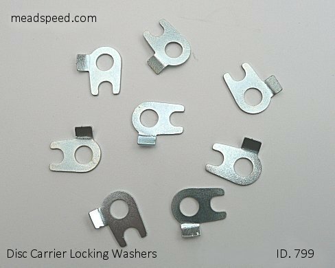 Disc carrier tab - carrier, washer