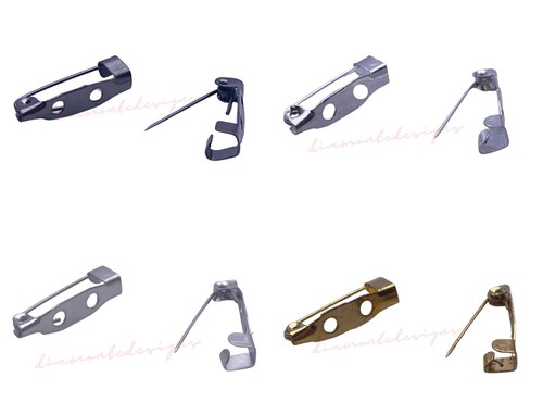 20mm brooch pin backs - 20mm,