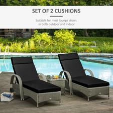 2 Sun Lounger Cushions