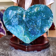 10.8lb  Natural Polishing Water Grass Agate Quartz Crystal Spiritual Healing Lov