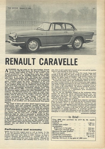 Renault caravelle original - renault,
