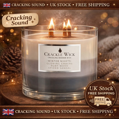 Crackle wick trio scented - crackle,