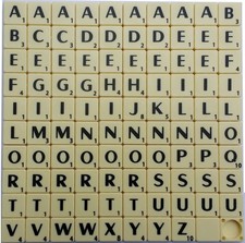 New Scrabble Tiles Letters