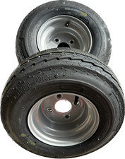 2x 16.5x6.5-8 73M New Trailer Wheels tyres 4 stud 100mm PCD 60mm Centre