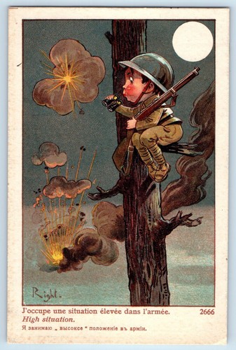 France postcard soldier - postcard, with