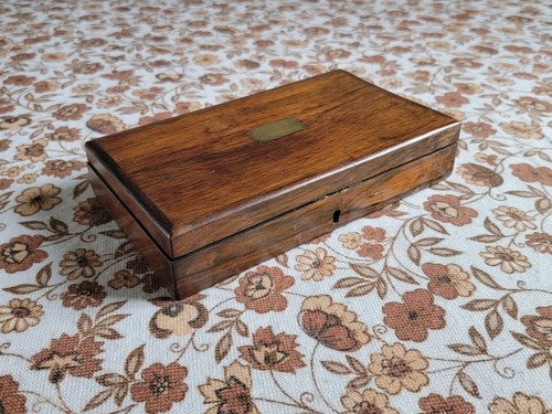 Antique mahogany tool box - antique,